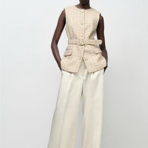 Structured Belted Vest